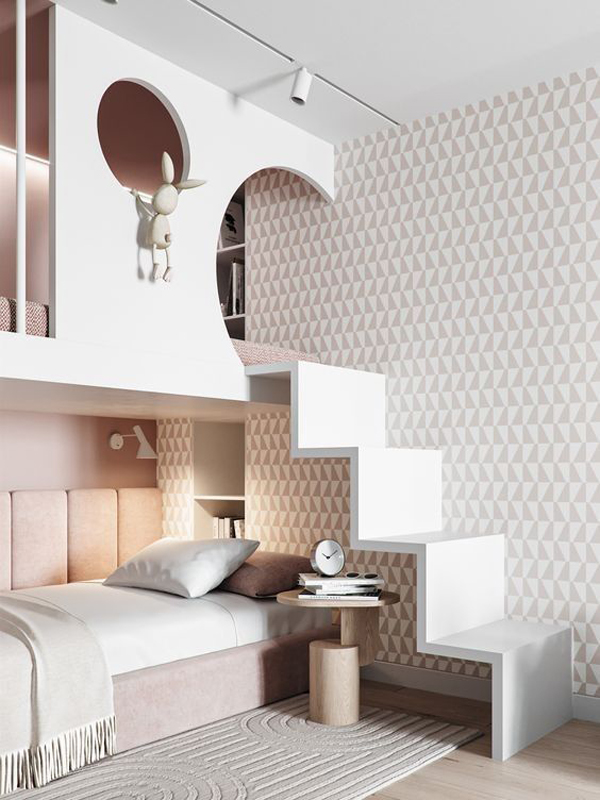soft-pink-theme-for-kids-room-interior-design