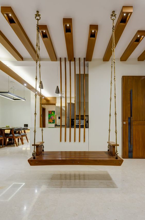 Arrange-ceiling-wooden-design