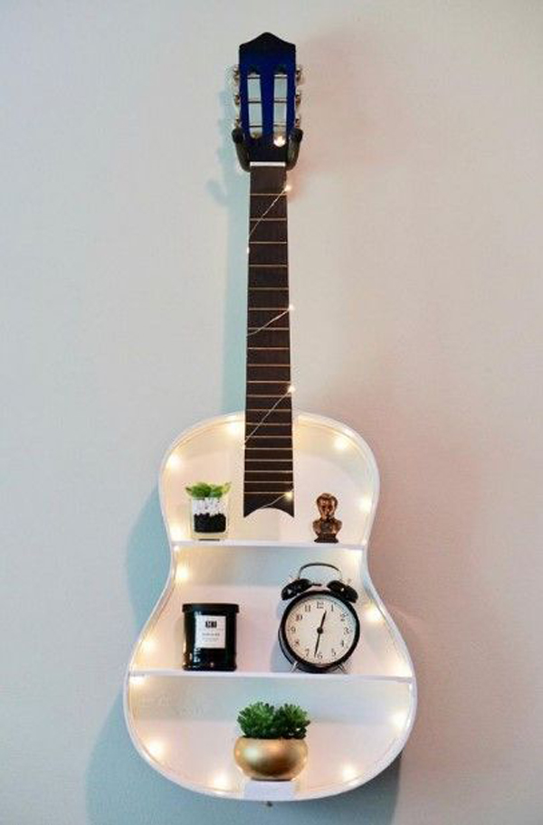 guitar-music-as-the-walls-decoration