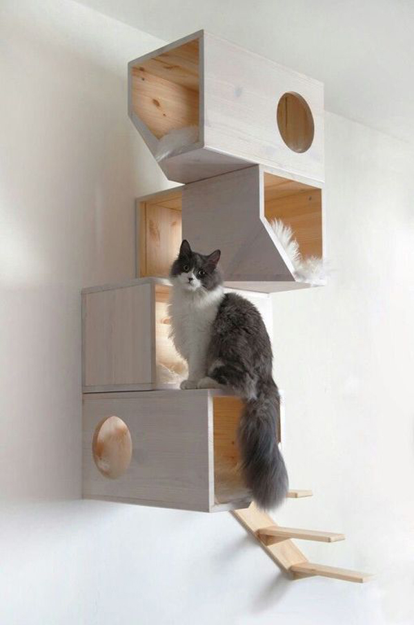 White-modular-cat-house
