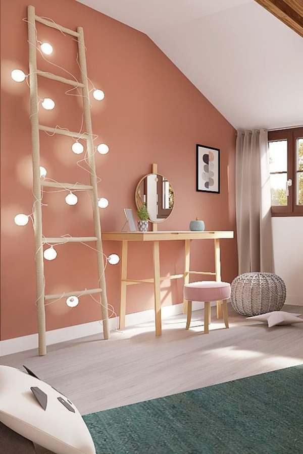 Ladder-decoration-in-the-bedroom