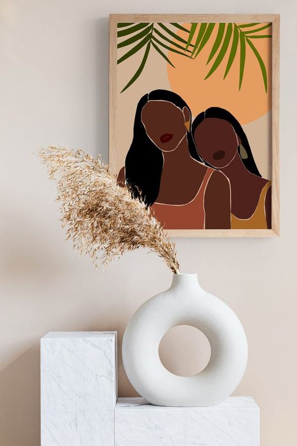 African-wall-art-with-female-theme