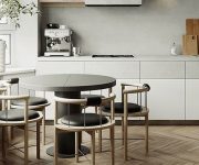 Simple-and-stylish-round-dining-table-design