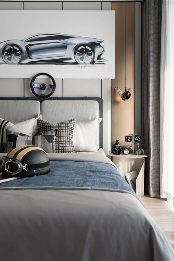 Bedroom-with-sport-theme
