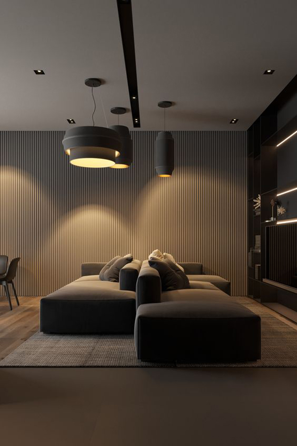 Stunning-black-living-room-design