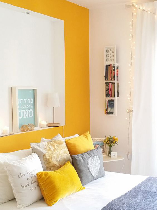 White-and-yellow-bedroom