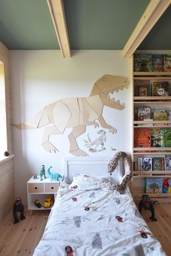 T-rex-origami-in-your-wall-decor