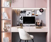 Simple-study-desk-decor